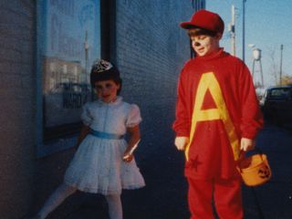 Doing a trick-or-treating event in downtown Rogers in 1988, Sis went as a fairy, and I went as Alvin the Chipmunk.