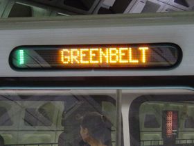  Destination sign: Destination signs on the 5000-Series are LED, and have a shorter window than other car types.
