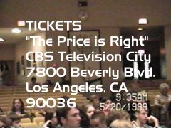 "If you would like to see The Price is Right in person..."