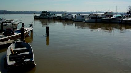 The Alexandria Waterfront is also home to quite a few private boats as well...