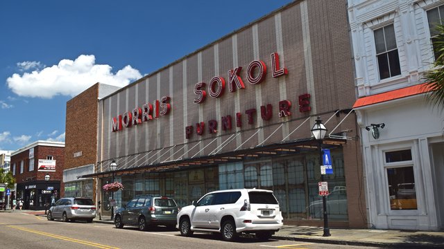 Former Morris Sokol Furniture building.