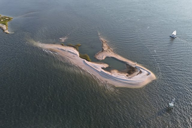 Sandbar in the Cooper River.