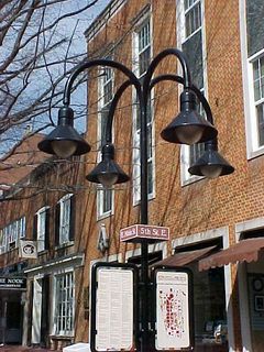 One thing I love about downtown Charlottesville is the street lights. The way they branch out and come down kind of like a willow tree provides the proper mix between the historic and the modern to make an awesome sight.