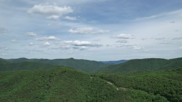View from Shenandoah Mountain, at the border of Augusta and Highland Counties in Virginia.