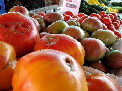 Tomatoes for sale at Eastern Market