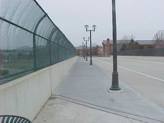 This bridge is one of two things joining the main campus with the CISAT campus, connecting old and new (the other is a tunnel near UREC). Interstate 81 separates the two parts. Still, this bridge has memories in it... of hitting that expansion joint in the foreground and falling off my scooter once. Pain...