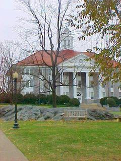 Wilson Hall and the "kissing rock"... gotta love that combination.