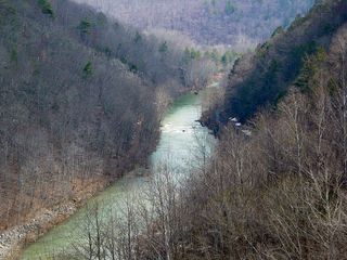 On the other side of Gathright Dam, we find the Jackson River.