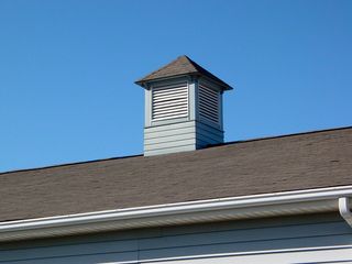 Most buildings contained some type of cupola, either with or without a weather vane. Based on appearance, the various cupolas' functional purpose appears to have been for ventilation.