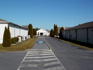The center area had two access points - one between Buildings 11 and 13 (seen at left), and one further around, between Buildings 15 and 16.