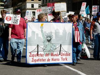 Zapatistas of New York? Interesting...