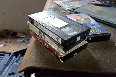 Videocassettes for Star Trek III, K-9, and The Karate Kid