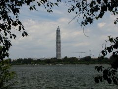 View from the southwest, viewed from across the Tidal Basin.