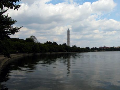 View from the southwest, near the Martin Luther King, Jr. Memorial.