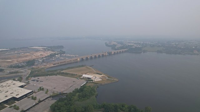 Patapsco River and the Hanover Street Bridge