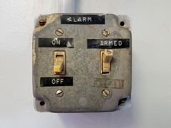 Alarm switch for White's Ferry convenience store in Dickerson, Maryland.