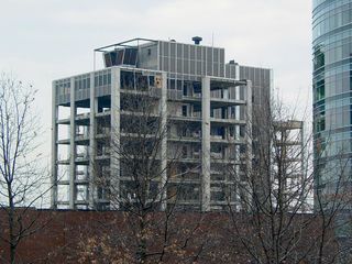 And now, on February 9, 2005, most of the exterior curtain wall is gone, and the interior has been removed.